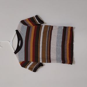Gaze XS Fall Color Stripe Shirt